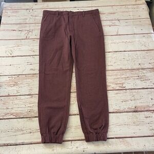 Levis Men's Denim‎ Jeans Joggers Burgundy Size 36 Waist Elastic Banded Mens